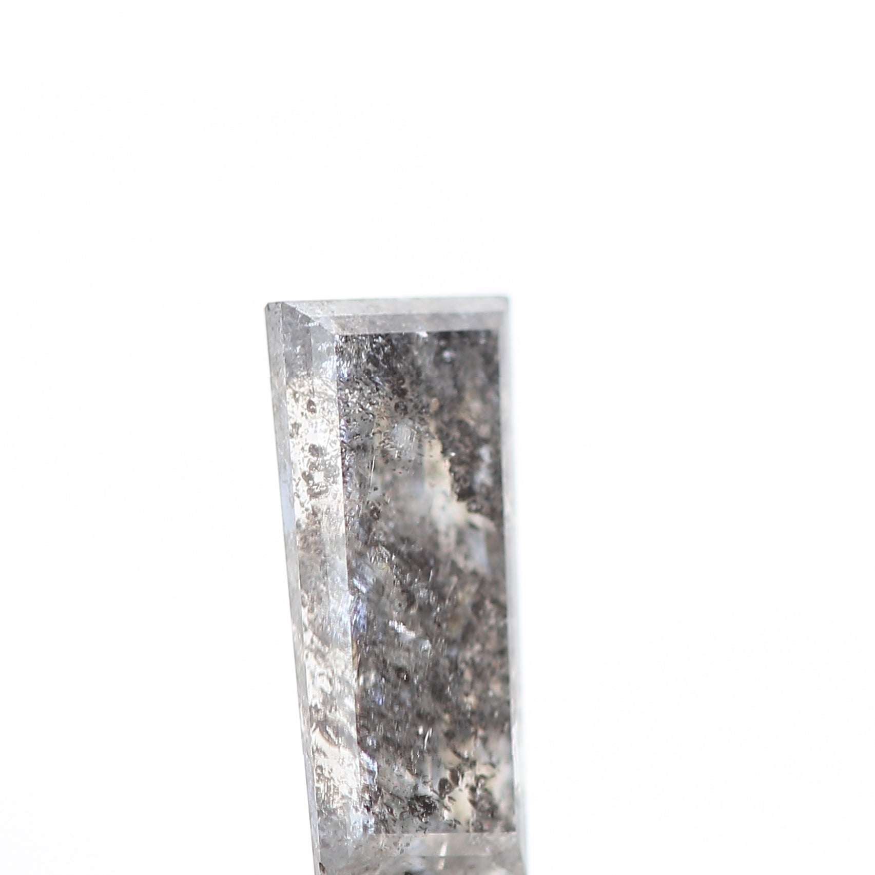 salt and pepper diamond ! 0.72 Ct 7.90 x 3.35 x 2.68 MM natural gray baguette loose diamond for engagement ring for her