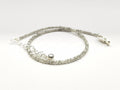 Natural Gray Color Round Polished Loose Diamond Beads 7.00" Bracelet
