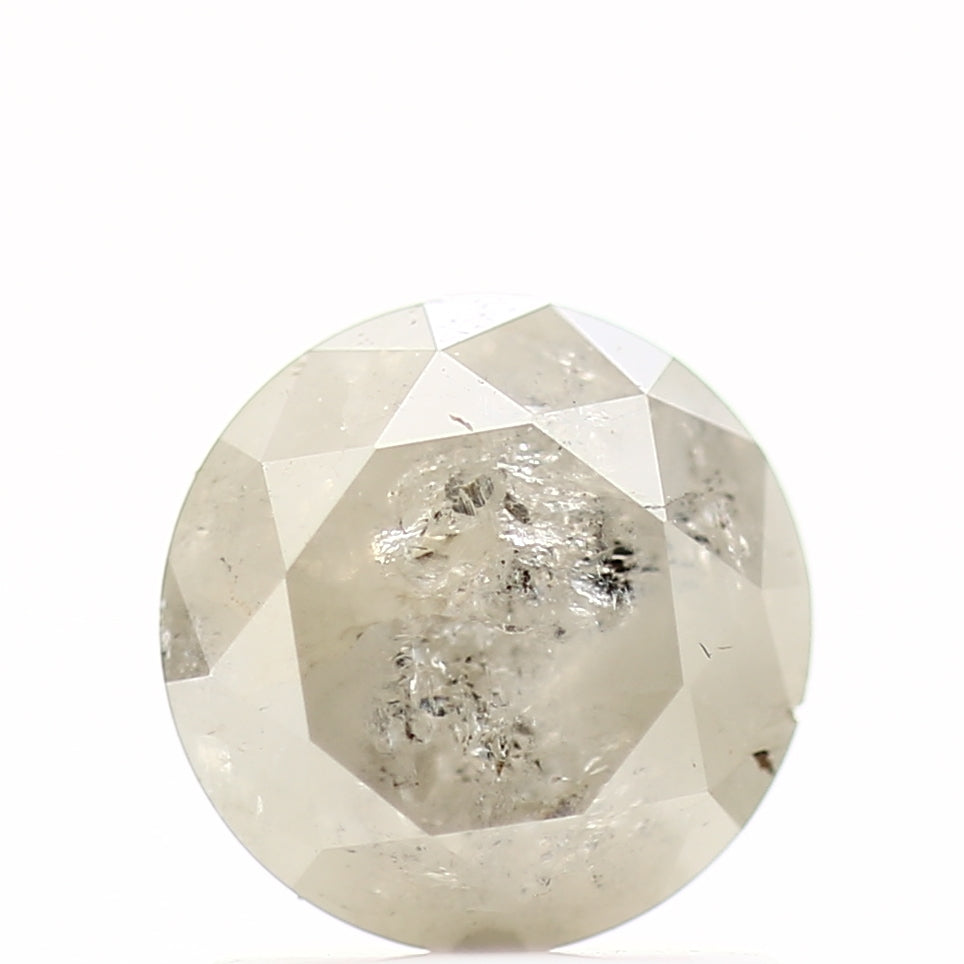 1.03 Carat Fancy Gray Rustic Round Shape Brilliant Cut Natural Loose Diamond