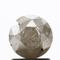 1 Carat Gray Rustic Round Shape Brilliant Cut Natural Loose Diamond
