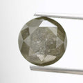 3.42 Carat Salt and Pepper Diamond Gray Round Brilliant Cut Natural Loose Diamond