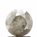 0.91 Carat Salt and Pepper Diamond Fancy Round Shape Brilliant Cut Natural Loose Diamond