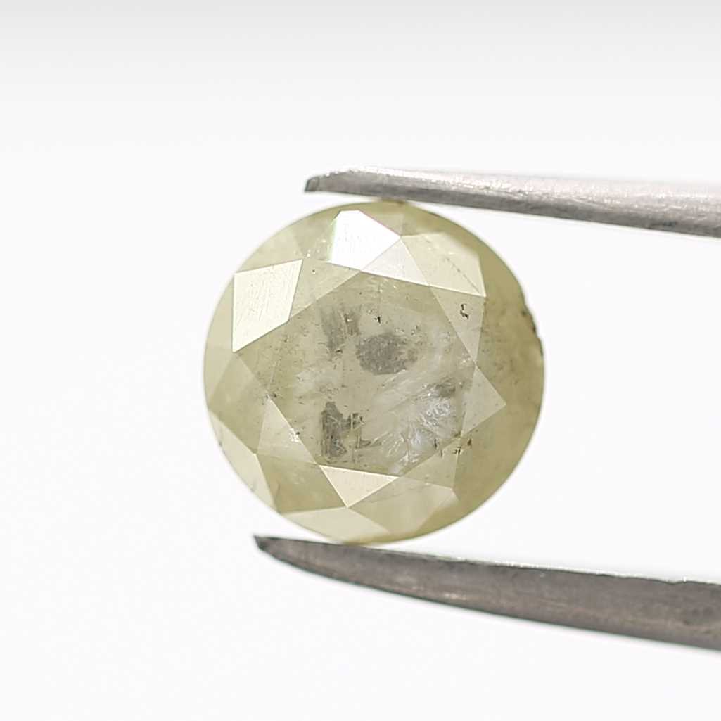 1.44 Carat Fancy Gray Rustic Round Brilliant Cut Natural Loose Diamond