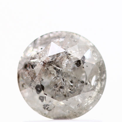 0.91 Carat Salt and Pepper Diamond Icy Round Brilliant Cut Natural Loose Diamond