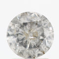 Salt And Pepper Diamond Fancy Gray Color 1.20 CT 7.10 x 3.80 MM Round Brilliant Cut Diamond ! Natural Loose Diamond ! Christmas Gift for Her