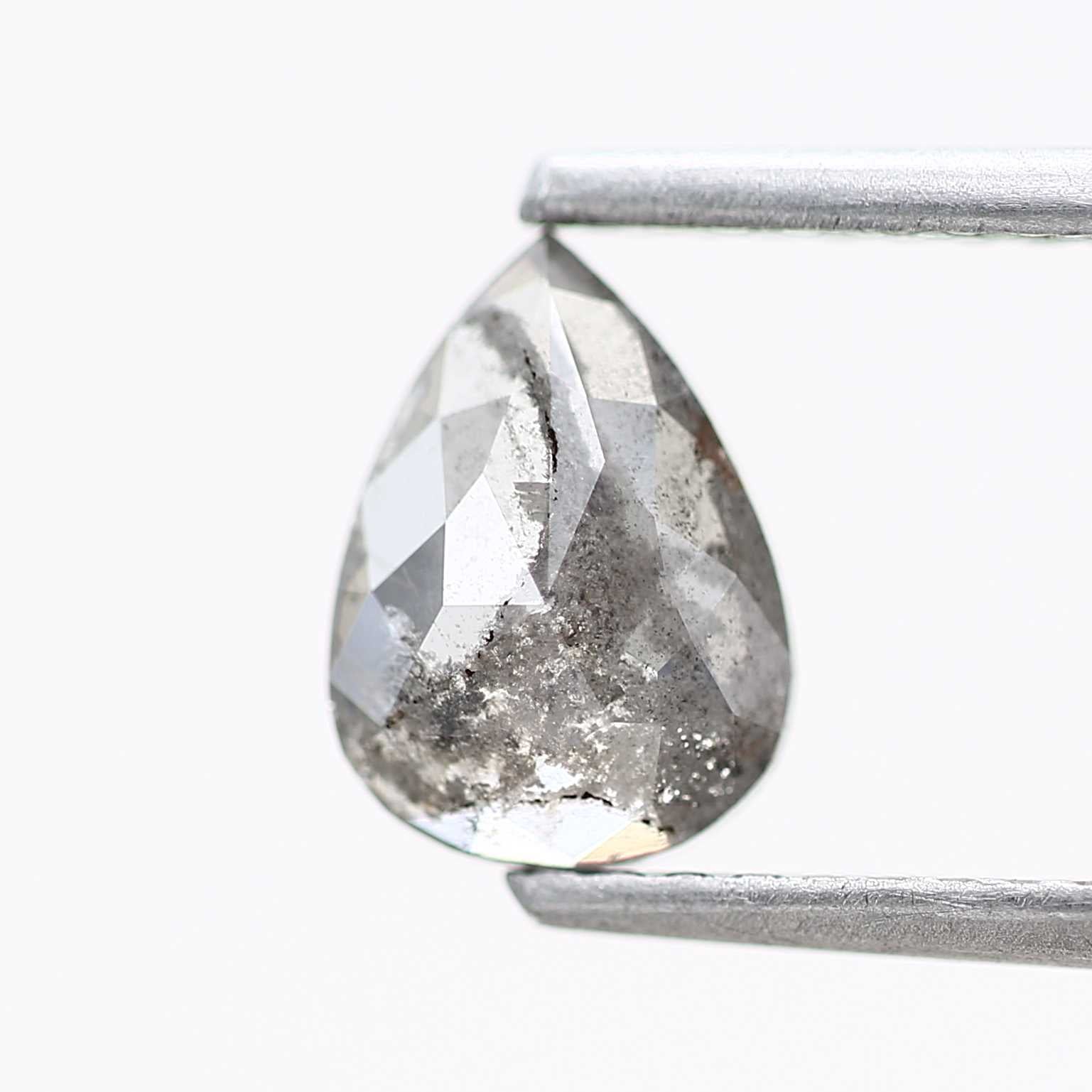 Salt and Pepper Diamond Fancy Gray Color 0.73 CT 7.64 x 5.56 x 2.08 MM Pear Cut Diamond! Natural Loose Diamond ! Christmas Gift for Her