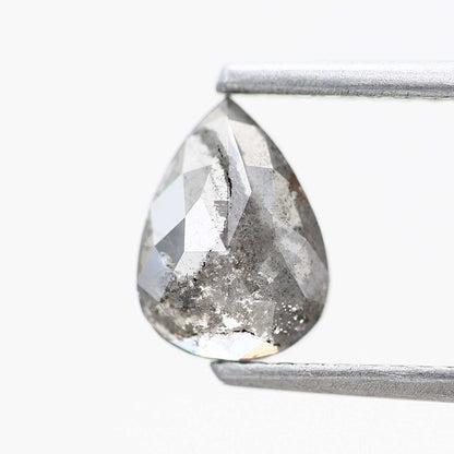Salt and Pepper Diamond Fancy Gray Color 0.73 CT 7.64 x 5.56 x 2.08 MM Pear Cut Diamond! Natural Loose Diamond ! Christmas Gift for Her