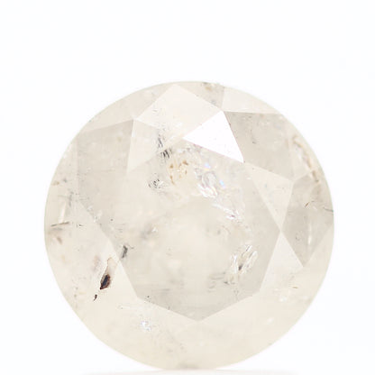 1.48 Carat Salt and Pepper Icy Round Brilliant Cut Natural Loose Diamond