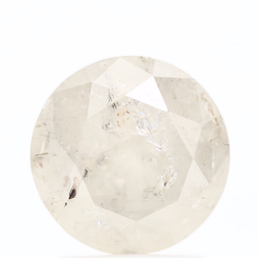 1.48 Carat Salt and Pepper Icy Round Brilliant Cut Natural Loose Diamond