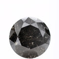 7.58 carat, Fancy Black Diamond, Round Shape, GIA