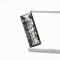 salt and pepper diamond ! 0.42 Ct 7.57 x 2.75 x 1.59 mm natural gray baguette loose diamond for engagement ring for her