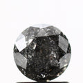 Salt and Pepper Diamond Fancy Gray Color 1.08 CT 6.10 x 4.54 MM Round Brilliant Cut Diamond! Natural Loose Diamond ! Christmas Gift for Her