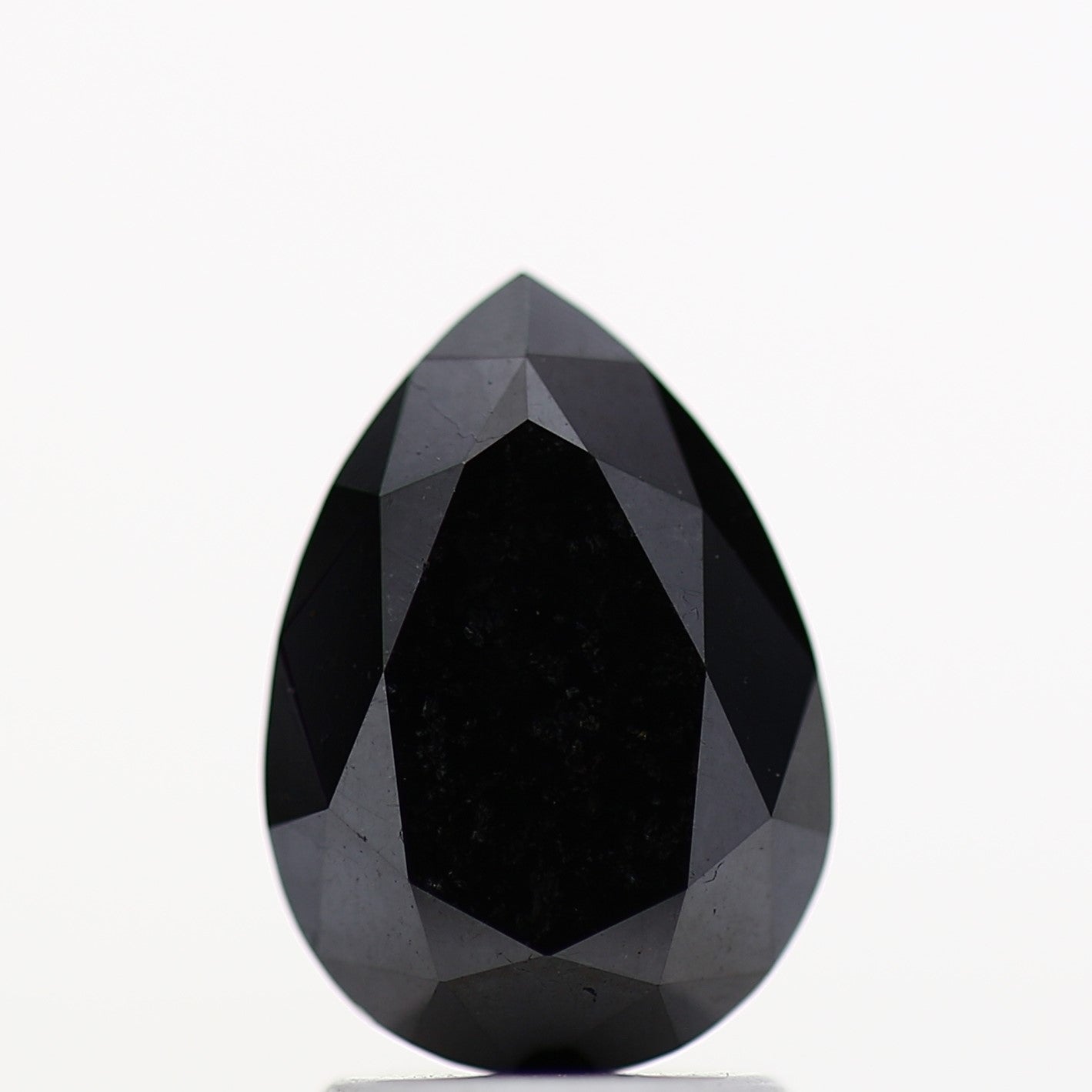 Pear Black Loose Diamond AAA Quality [9.95 MM] Natural Diamond For Engagement Ring 1.94 Carat