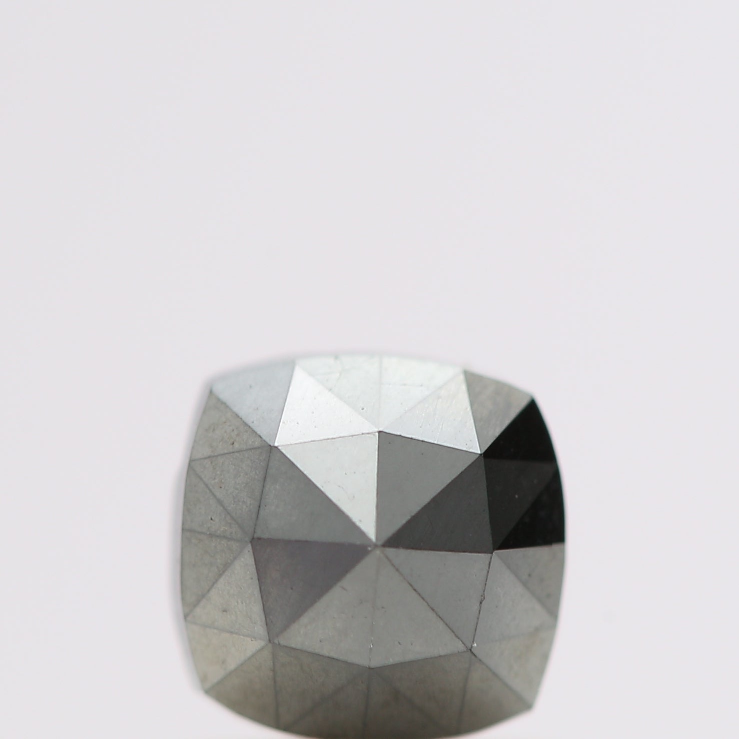 0.80 Ct Natural Black Cushion Single Cut Loose Diamond for Jewelery