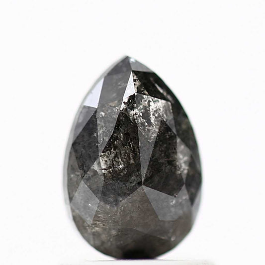 Salt and Pepper Diamond Fancy Gray Color 1.02 CT 7.58 x 5.15 x 2.75 MM Pear Cut Diamond! Natural Loose Diamond ! Christmas Gift for Her