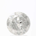 Natural Loose Round Salt And Pepper Diamond Fancy Grey Color 1.97 CT 7.80 X 4.90 MM Round Brilliant Cut Diamond ! Christmas Gift for Her