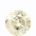 2 Carat Salt and Pepper Yellow Round Brilliant Cut Natural Loose Diamond