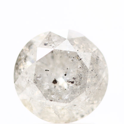 2 Carat Salt and Pepper Icy Gray Round Cut Natural Loose Diamond
