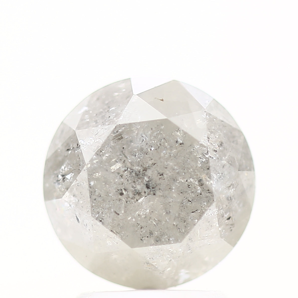 2.80 Carat Fancy Round Rustic Gray Brilliant Cut Natural Loose Diamond