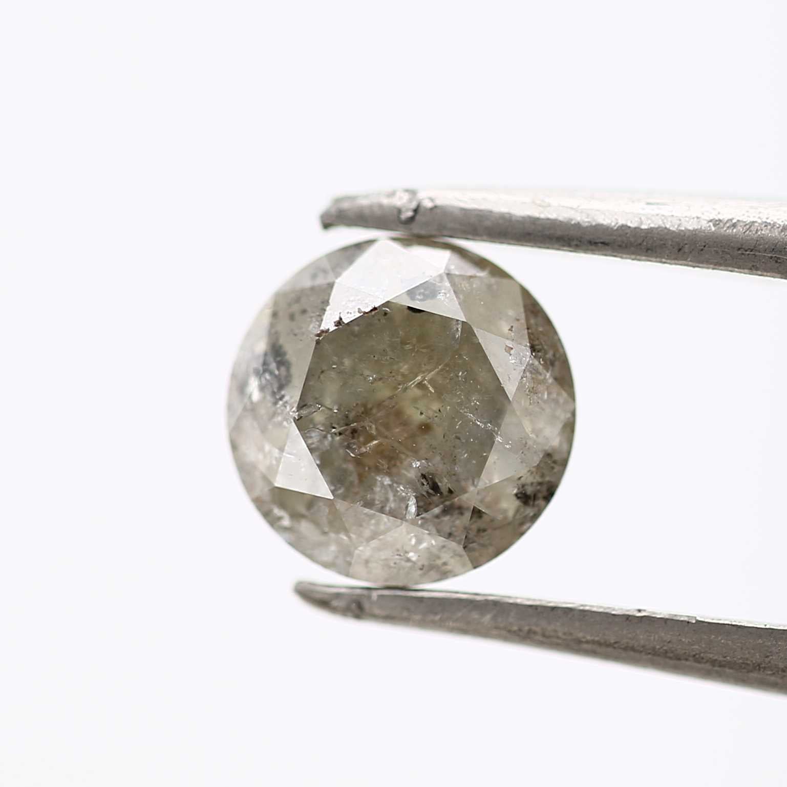 0.80 Carat Fancy Gray Round Shape Brilliant Cut Natural Loose Diamond