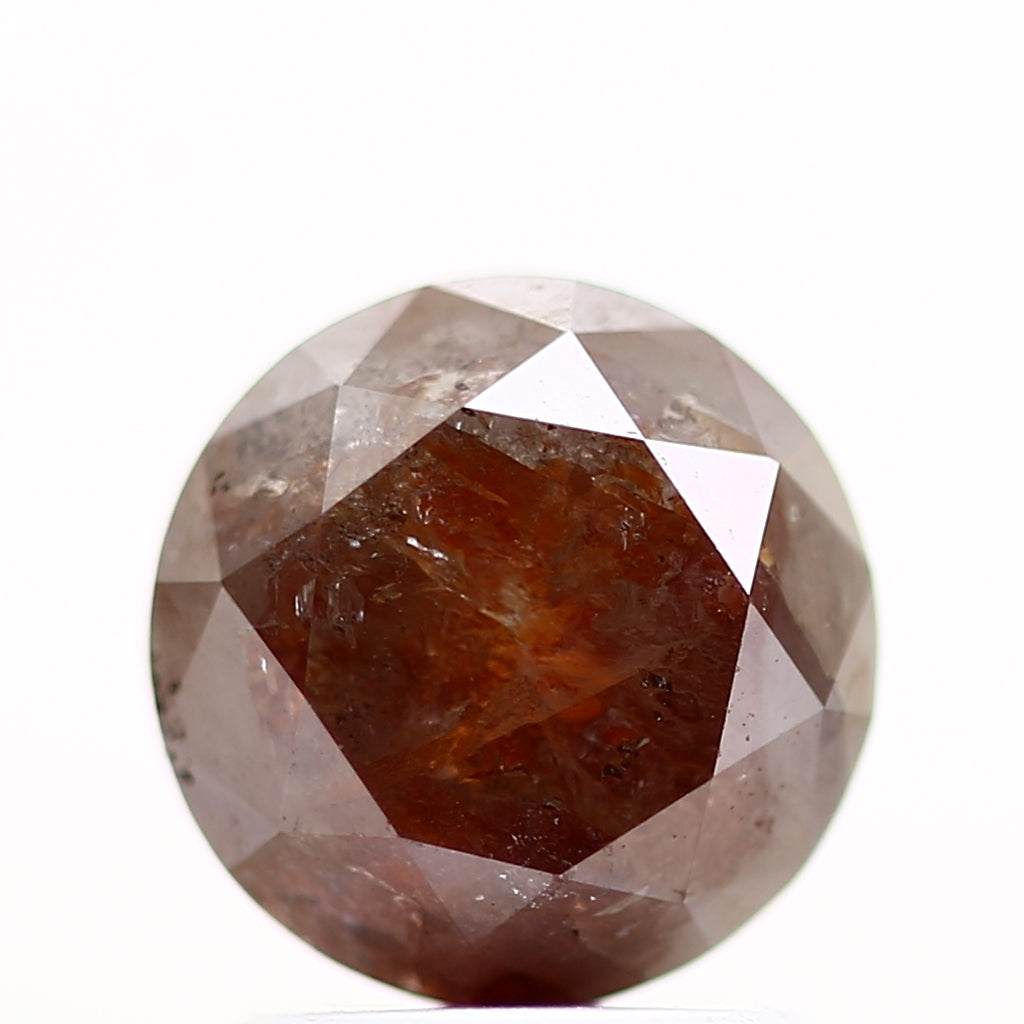 2.20 Carat Fancy Red Brown Round Shape Diamond Natural Loose Diamond