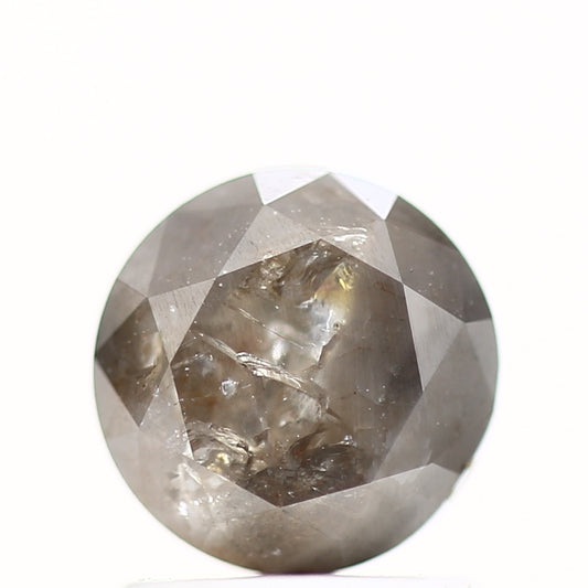1.34 Carat Fancy Gray Round Shape Brilliant Cut Natural Loose Diamond