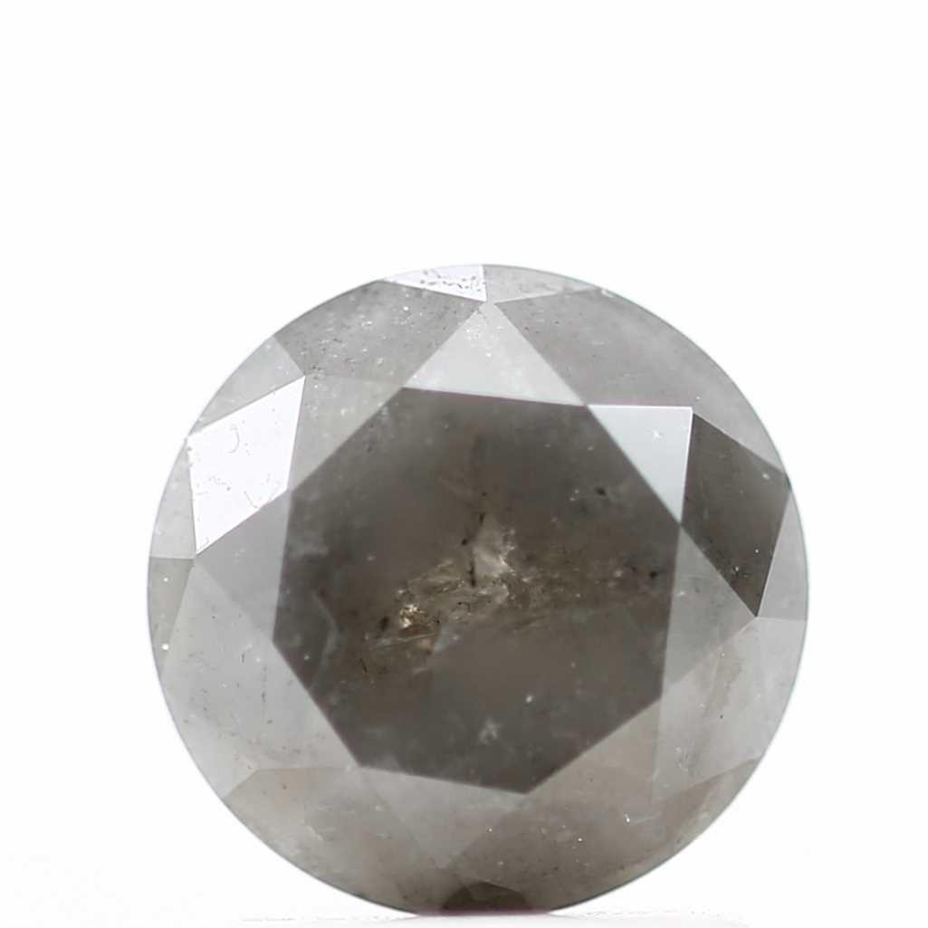 1.62 Carat Fancy Gray Round Shape Brilliant Cut Natural Loose Diamond