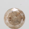 1.24 Carat Peach Brown Round Shape Brilliant Cut Natural Loose Diamond