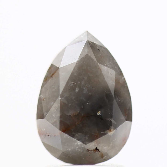Salt and Pepper Diamond Fancy Gray Color 2.14 CT 9.60 X 6.80 X 4.80 MM Pear Cut Diamond! Natural Loose Diamond ! Christmas Gift for Her