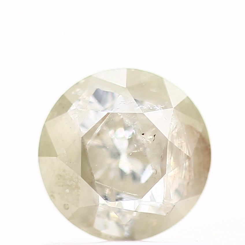 0.76 Carat Fancy Icy Gray Round Shape Brilliant Cut Natural Loose Diamond