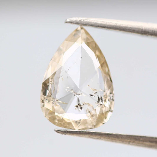 Salt and Pepper Diamond Fancy Yellow Color 1.60 CT 10.90 x 7.80 x 2.30 MM Pear Cut Diamond! Natural Loose Diamond ! Christmas Gift for Her