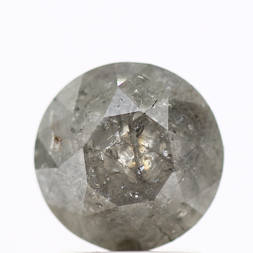 1.72 Carat Gray Round Shape Brilliant Cut Natural Loose Diamond