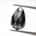 3.54 ct Natural Black Tear Drops Loose Diamond Beads for Jewelry