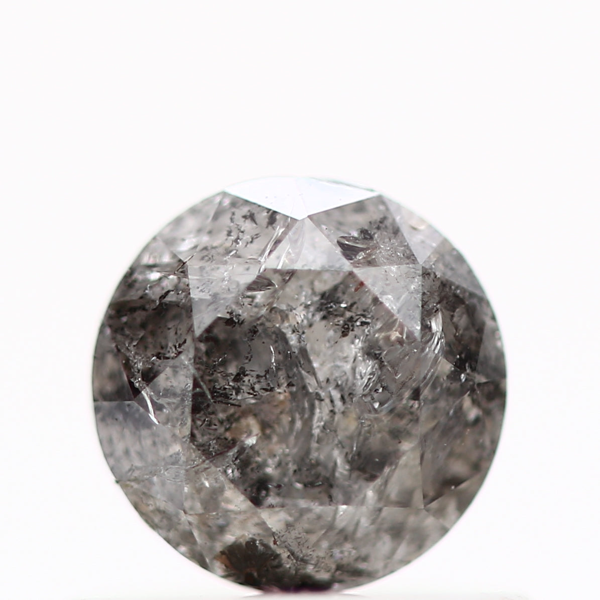 0.60 Carat Fancy Gray Salt and Pepper Diamond Round Brilliant Cut Natural Loose Diamond