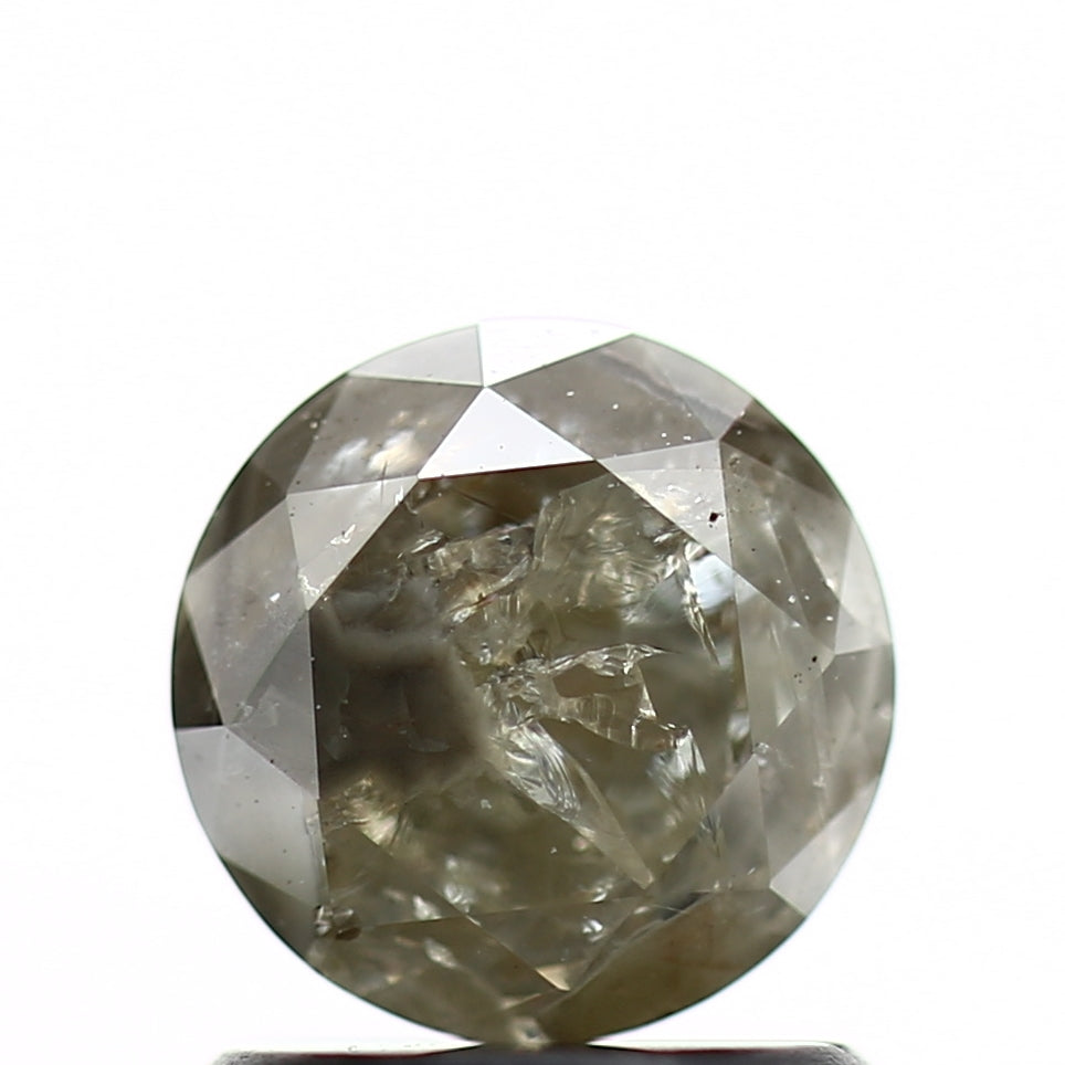 1.05 Carat Fancy Gray Round Shape Diamond Natural Loose Diamond
