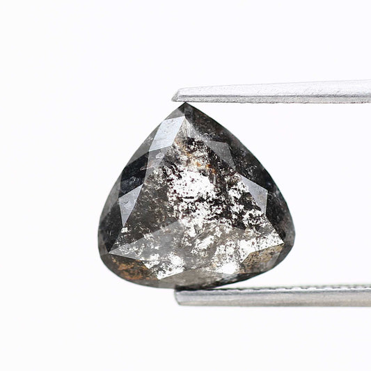 Salt and Pepper Diamond Fancy Gray Color 1.83 CT 9.99 x 9.48 x 2.35 MM Pear Cut Diamond! Natural Loose Diamond ! Christmas Gift for Her
