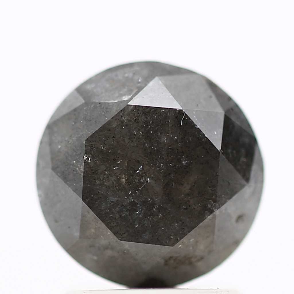1.69 Carat Gray Round Shape Brilliant Cut Natural Loose Diamond