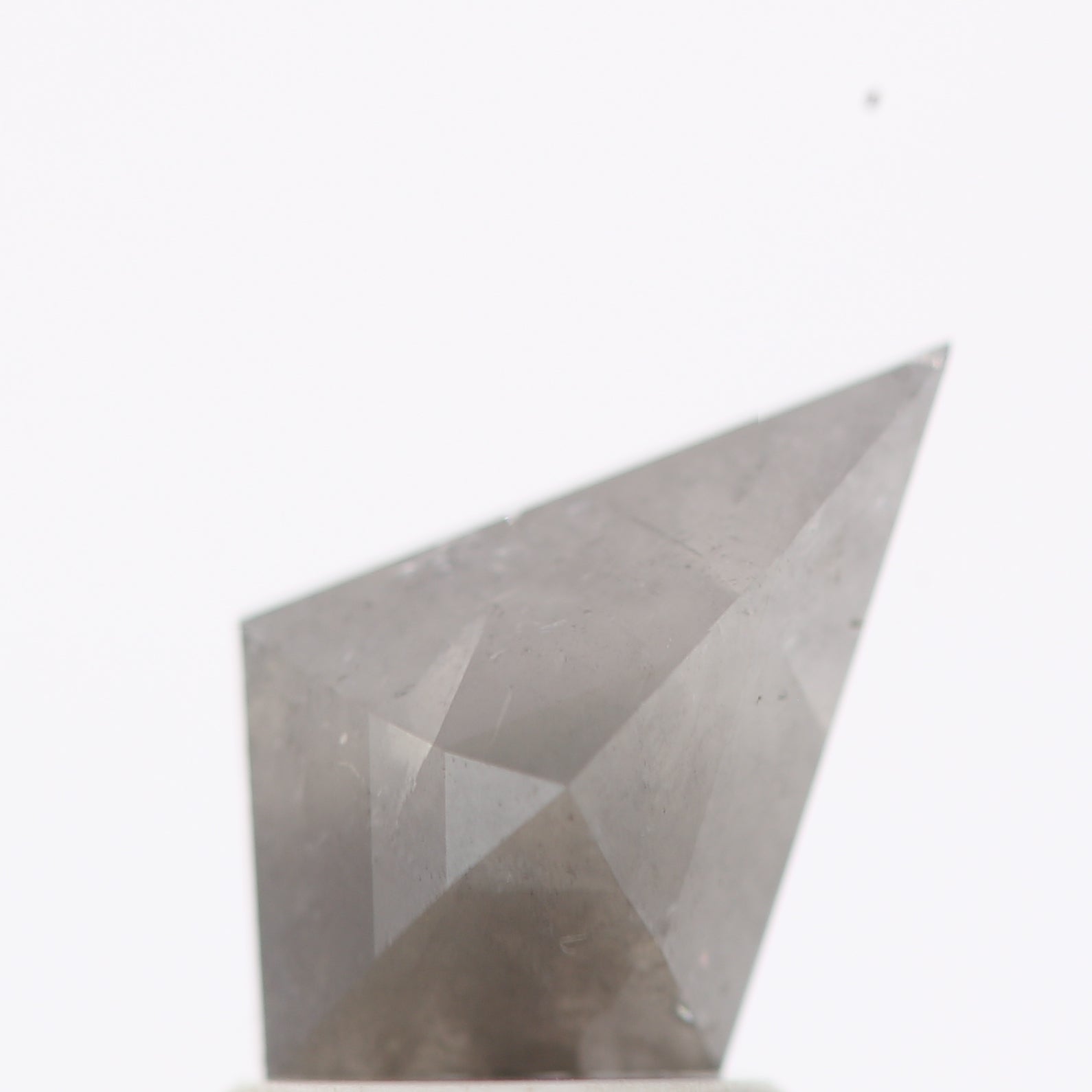 salt and pepper diamond ! 1.19 Ct 10.20 x 6.68 x 3.60 MM natural gray shield loose diamond for engagement ring for her