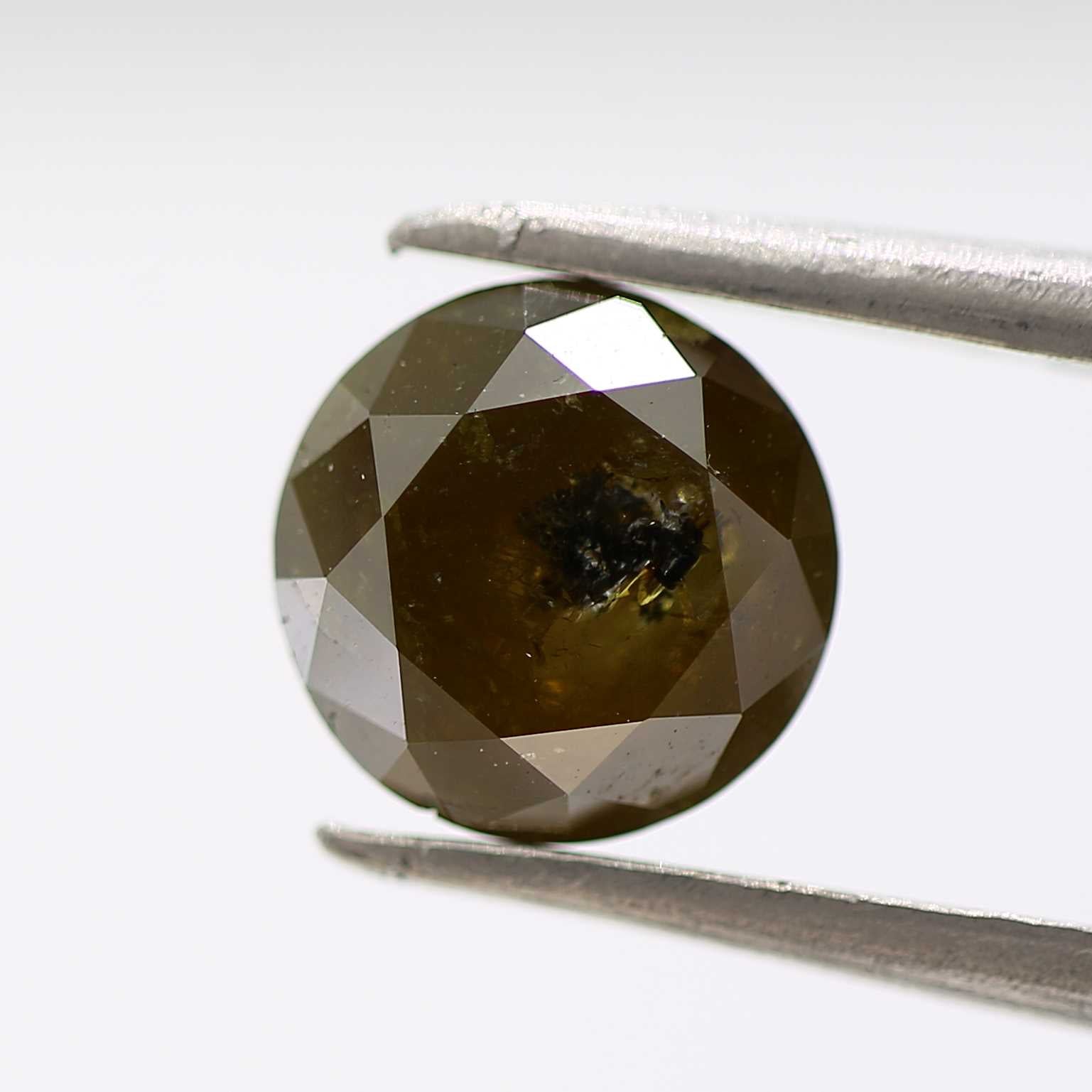 1.57 Carat Brown Rustic Round Brilliant Cut Natural Loose Diamond