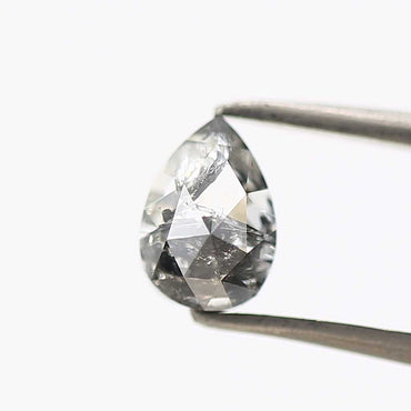 Salt and Pepper Diamond Fancy Gray Color 1.25 CT 7.10 x 5.00 x 4.22 MM Pear Cut Diamond! Natural Loose Diamond ! Christmas Gift for Her