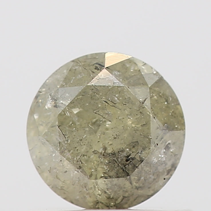 0.56 Carat Fancy Gray Round Shape Diamond Natural Loose Diamond