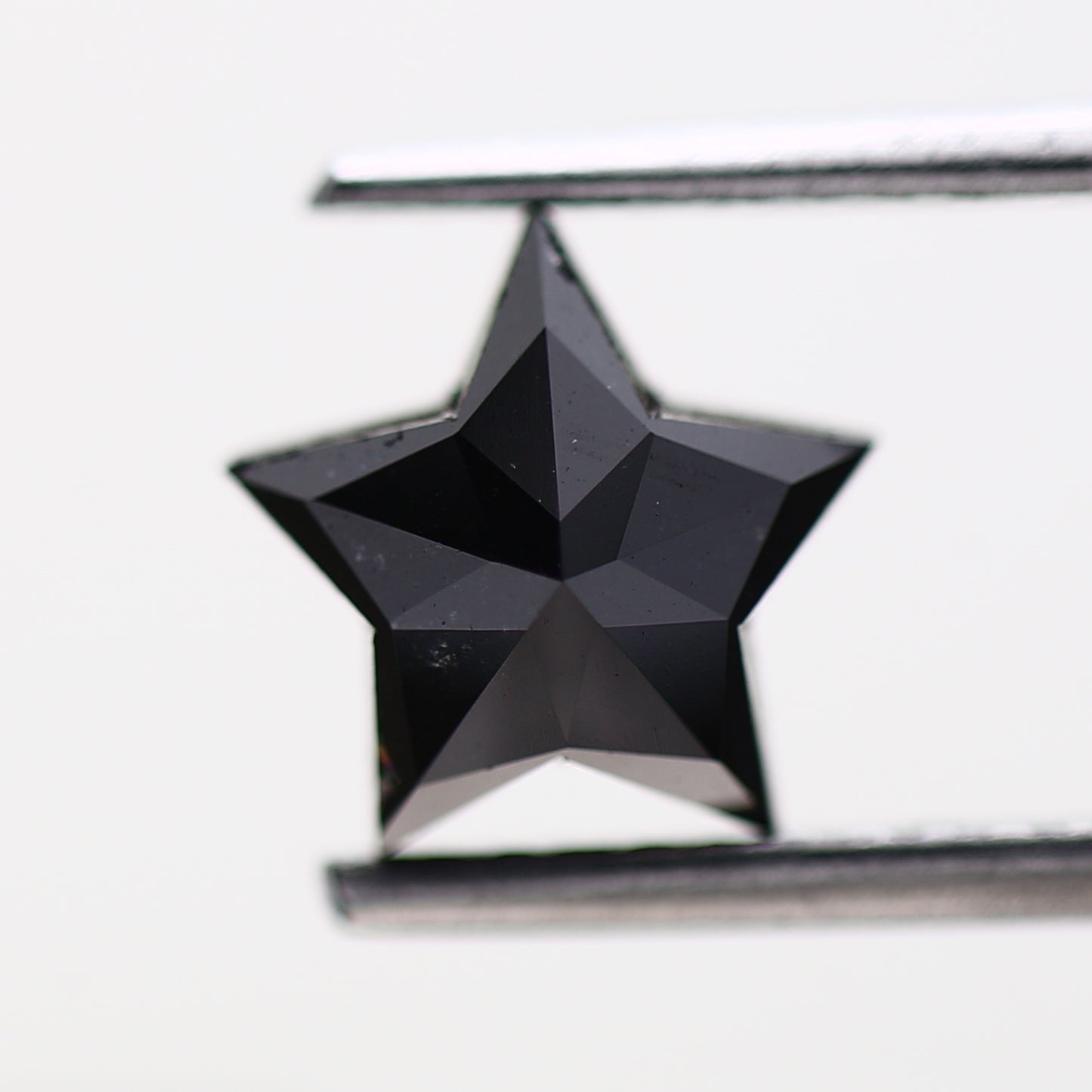 Star Cut Black Loose Diamond [7.15 MM] Natural Diamond For Engagement Ring 0.93 Carat