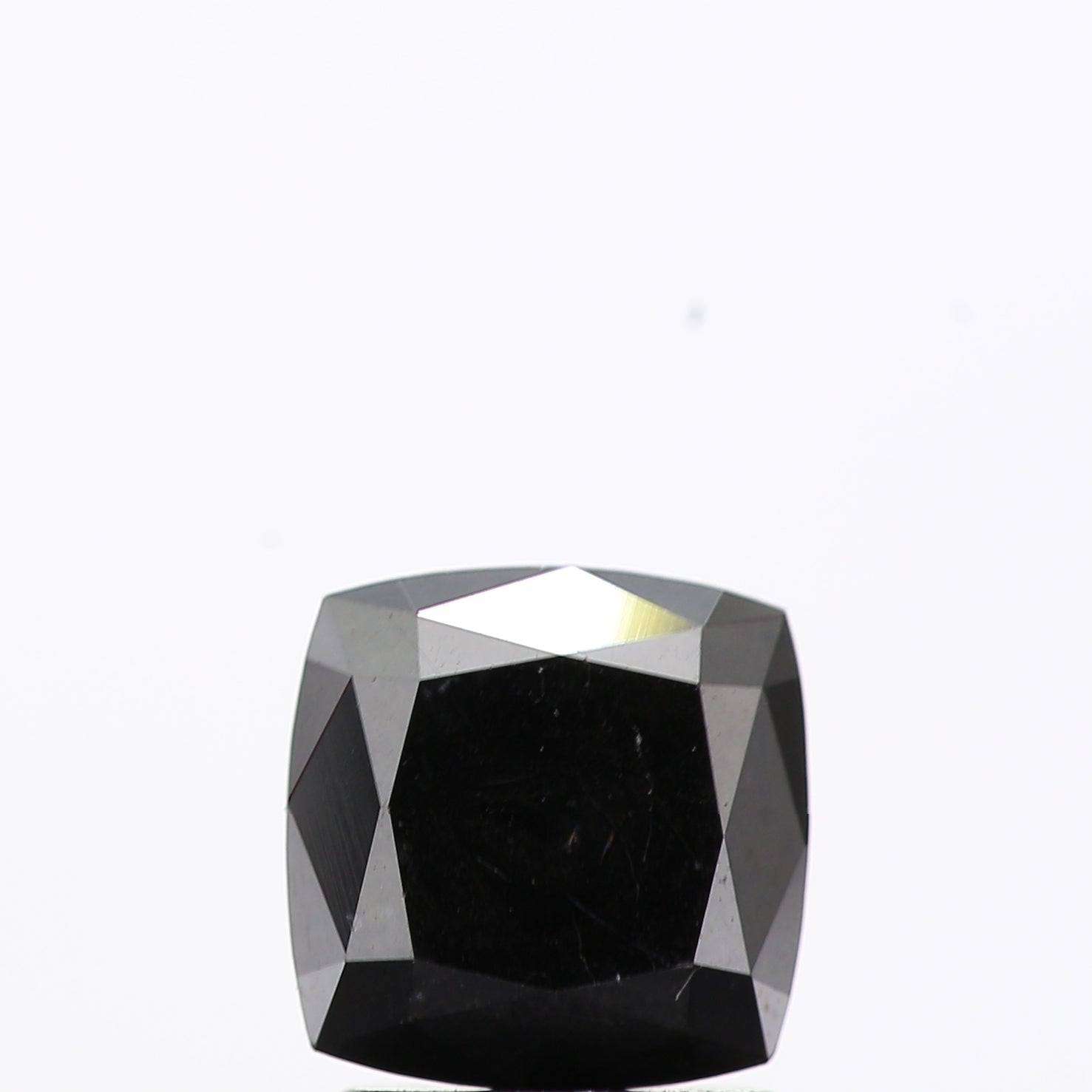 1.68 Ct Natural Black Cushion Full Cut Loose Diamond for Jewelery