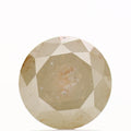 1.71 Carat Fancy Yellow Rustic Round Shape Brilliant Cut Natural Loose Diamond