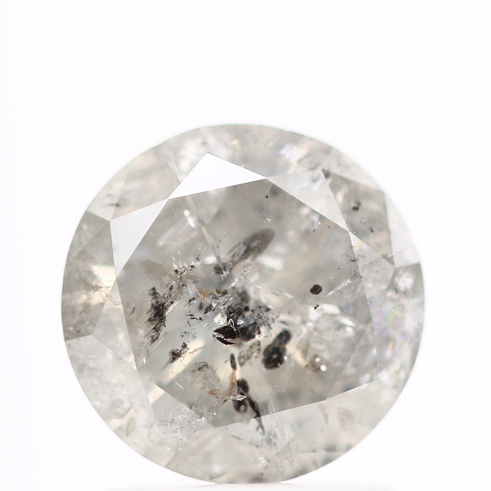 Natural Diamond Fancy Gray Round Brilliant Cut Loose Diamond For Engagement Ring