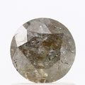 0.92 Carat Salt and Pepper Diamond Gray Round Cut Natural Diamond