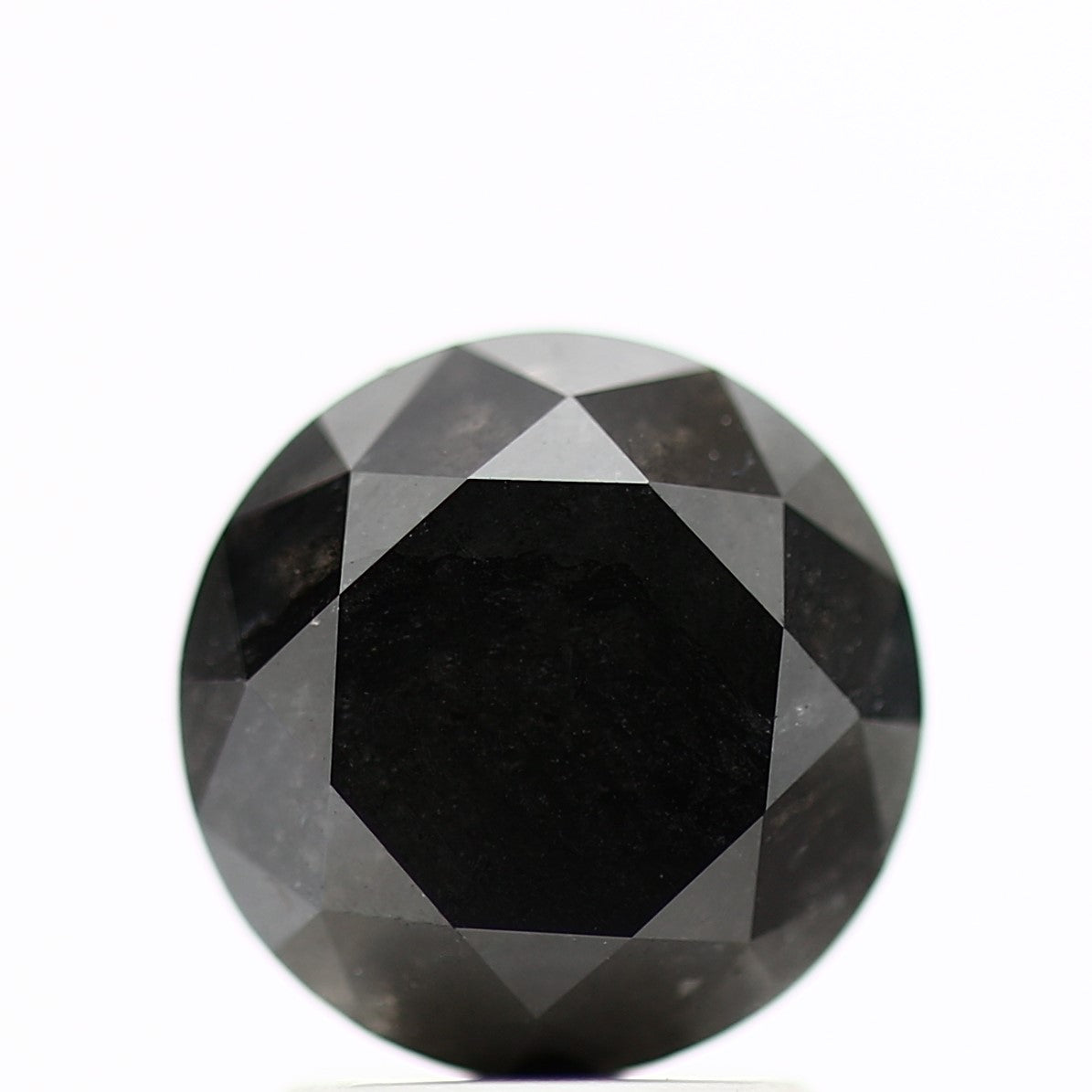 GIA round black certified diamonds