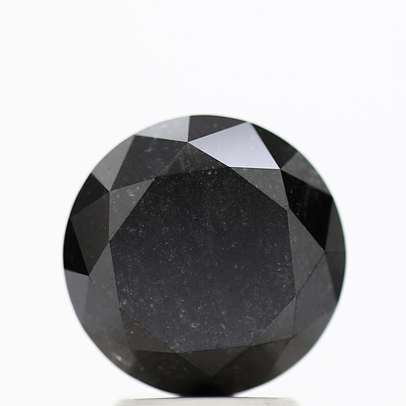 GIA round black certified diamonds