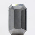 2.46 Ct Natural Black Emerald Full Cut Loose Diamond for Jewelery
