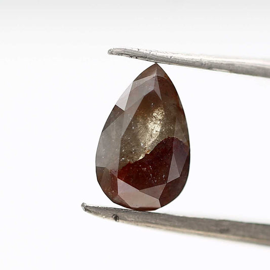Salt and Pepper Diamond Fancy Brown Color 1.17 CT 9.10 x 5.80 x 3.05 MM Pear Cut Diamond! Natural Loose Diamond ! Christmas Gift for Her